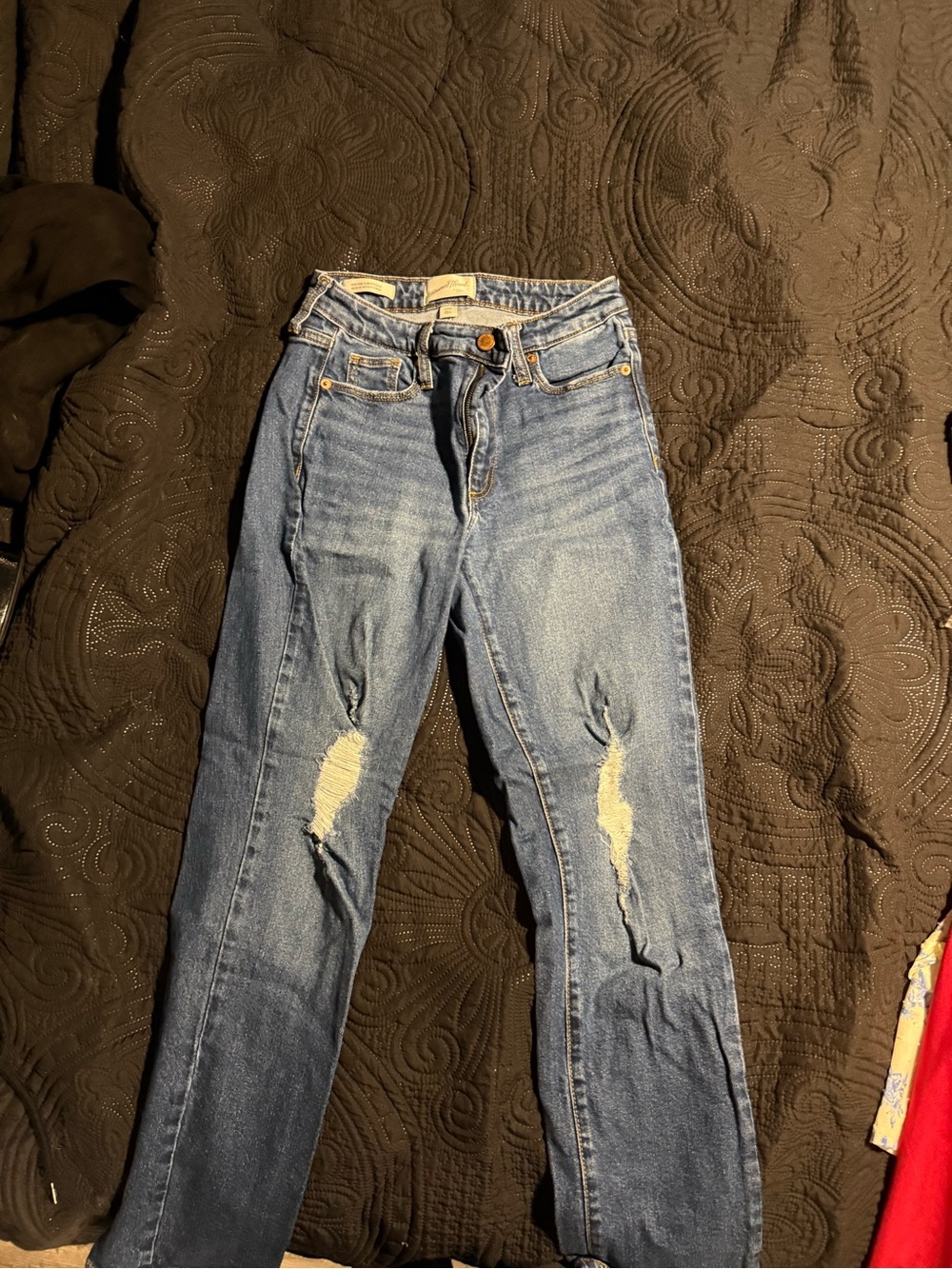 Blue Distressed Women’s Jeans